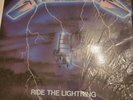 Rare white Label Metallica Ride The Lightning Elektra Megaforce 1984 LP Vinyl