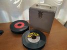 45 RPM Carrying Case With Dividers and Packed With Records Oldies Rock n Roll