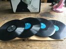 Vintage Elvis 78 rpm records and sleeve , Blue Suede shoes, Heartbreak Hotel etc