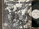 Battalion of saints fighting boys lp 1st press punk kbd with insert poster RaRe