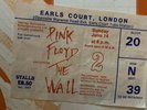 PINK FLOYD - The WALL - VINYL LP & *CONCERT TICKET* EARLS COURT 1980