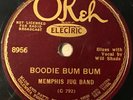 OKEH 8956; MEMPHIS JUG BAND Boodle Bum Bum/ Tear It Down, Bed Slats and All
