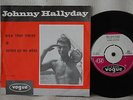 JOHNNY HALLYDAY Bien Trop Timide RARE DUTCH 45 7