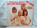ABBA:   Voulez-Vous / Does Your Mother Know  1979  LOVELY EX++  BLUE VINYL  12