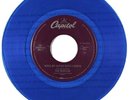 BEATLES 1994 LTD. Blue Vinyl 45 While My Guitar Gently Weeps / Blackbird VG++