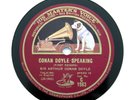 SIR ARTHUR CONAN DOYLE - Sherlock Holmes Creator Speaking on RARE 1930 HMV [78]
