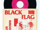 RARE PUNK/HARDCORE-BLACK FLAG-NERVOUS BREAKDOWN-US SST + PS (VERSION 3 RED PS)