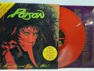 Poison open up and say ahh red vinyl LP record Australia tour pack Fallen Angel