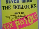 SEX PISTOLS Never mind The Bollocks Vinyl LP RARE SIGNED Johnny Rotten Lydon