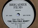 Edgar Allen Poe The Tell-Tale Heart Brigadier Films Horror OST Radio Spot LP