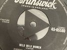 Rare Rockabilly 45 Johnny Carroll Wild Wild Women/ Corrine Corrina Brunswick Vg+