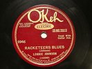 BLUES LONNIE JOHNSON Racketeers Blues / I'm Nuts About That Gal OKEH 8946 E+