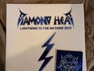 Diamond head lightning to the nations 2020 white vinyl with patch