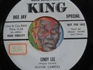 HEAR Wayne Carroll 45 Chicken Out/Cindy Lee KING rockabilly bopper teen promo
