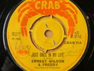 Ernest Wilson & Freddy 'Just Once In My Life / Mighty Organ' 1969 Crab Reggae 45