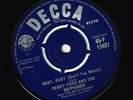 PERRY FORD & THE SAPPHIRES Baby, Baby (Don't You Worry) Vinyl 7 Inch Decca 1962