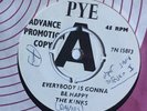 Rare 1965 The Kinks PYE PROMO 45: 'Everybody Is Gonna Be Happy'; Mod / Beat _NM