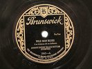 JAZZ JOHNNY DODDS LOUIS ARMSTRONG Wild Man Blues-25/Melancholy-27 BRUNSWICK 3567