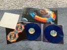 ELO - out of the blue 2LP UK 1978 Jet + spaceship poster inners BLUE VINYL