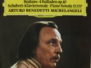 BRAHMS Ballades SCHUBERT Sonata Arturo Benedetti Michelangeli DGG Digital LP