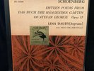 SCHOENBERG 15 Poems Book of the Hanging Garden, DAUBY - L'OISEAU-LYRE UK 10-inch