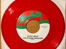 CHRISTMAS GOSPEL 45 on RED/ORANGE WAX: PILGRIM TRAVELERS Specialty SILENT NIGHT