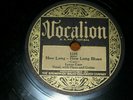 LEROY CARR Vocalion-1191 78rpm How Long How Long Blues/My Own Lonesome Blues