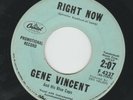 ROCKABILLY bw TEEN - GENE VINCENT  -  RIGHT NOW  -  HEAR-1959 PROMO CAPITOL