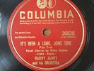 HARRY JAMES It's Been A Long, Long Time COLUMBIA JAZZ 78 AVENGERS END GAME V+