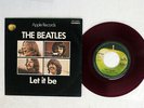 BEATLES LET IT BE APPLE AR-2461 JAPAN FLIPBACK COVER RED VINYL VINYL 7