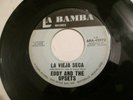 EDDIE DIMAS UPSETS LA VIEJA SECA EL MITOTE ON LA BAMBA TEX-MEX RANCHERA 45 VG+