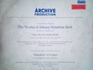 DGG ARCHIV SAPM 198 697 (RED STEREO LOGO) BACH MAGNIFICAT *SIGNED BY RICHTER*