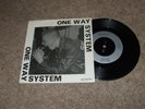ONE WAY SYSTEM = NO ENTRY RARE UK 1982 PUNK PICTURE SLEEVE 7inch