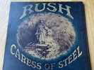 Rush Caress Of Steel Vinyl Record LP UK Gatefold Sleeve Signed Geddy Lee