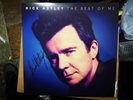 Rick Astley The Best Of Me HAND SIGNED/AUTOGRAPHED DOUBLE CLEAR BLUE VINYL - NEW