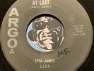 ETTA JAMES R&B Soul 45 Argo #5380 At Last / I Just Want To Make Love To You VG+