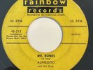 * ALFREDITO Mr Bones / New Rhythm Cha LATIN JAZZ MAMBO EXOTICA Rainbow 45 HEAR
