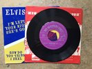 Elvis Presley HMV Im Left Your Right Shes Gone 7” Pop 428 Silver Letters