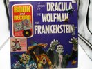A STORY OF DRACULA, THE WOLFMAN & FRANKENSTEIN BOOK RECORD VG++ Ultrasonic Clean