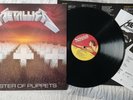 METALLICA master of puppets LP RARE OIGINAL 1986 UK 1st PRESS + MERCH INSERT NM