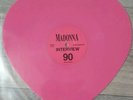 MADONNA PINK HEART SHAPED INTERVIEW 1990 RARE UK no promo madame x