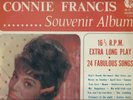 CONNIE FRANCIS  SOUTH AFRICA   ONLY 16 2/3  RPM LP   SOUVENIR ALBUM