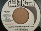 Paul Thompson – Having A Little Talk With Love (PROMO) Crossover Soul