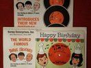 3 Three Stooges 1961 Salesman Promotional Happy Birthday Record and Literature