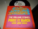 ROLLING STONES : PAINT IT BLACK WHITE LABEL PROMO 7
