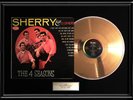 THE FOUR 4 SEASONS SHERRY GOLD RECORD RARE FRANKIE VALLI NON RIAA AWARD