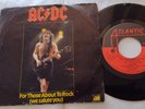 CANADA  Ex to NM- AC/DC For Those About To Rock 1982 PS Picture Sleeve 45