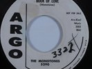 Doo Wop R&B 45 MONOTONES Book Of Love ARGO promo HEAR