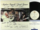 Stephane Grappelli & David Grisman - Live LP - Warner Bros. VG++ Autograph