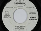 Rock 45 DAVID BOWIE Space Oddity MERCURY mono promo HEAR